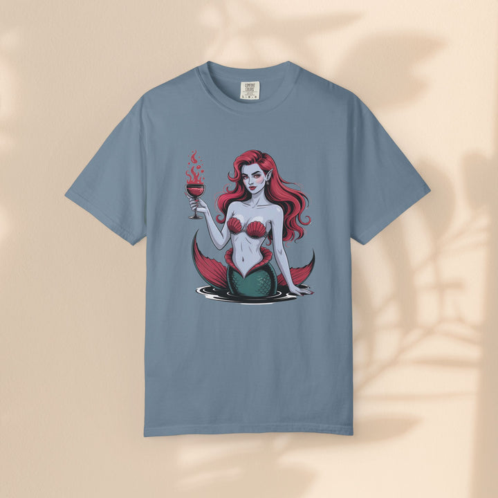 Mermaid-Themed Unisex T-Shirt – Fun Summer Apparel, Beach Lover Gift, Vintage Style Tee