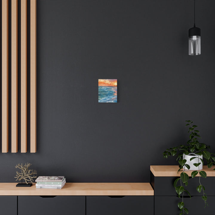 Coastal Sunset Canvas Art – Ocean and Beach Wall Décor