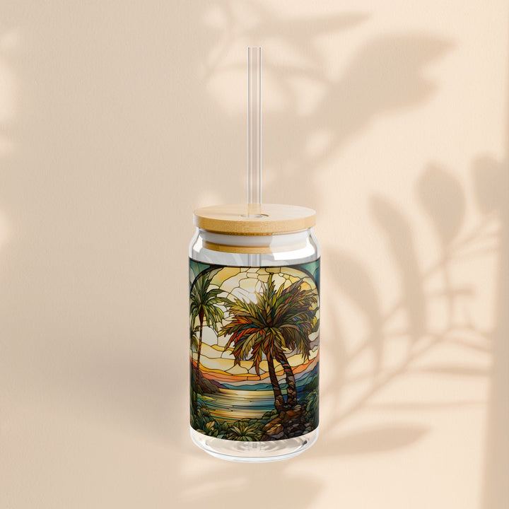 Sipper Glass, 16oz - Florida Beach