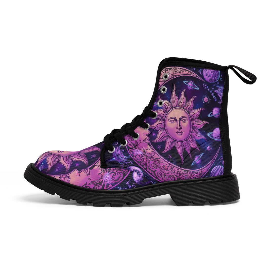 Women's Canvas Boots - Purple Moon