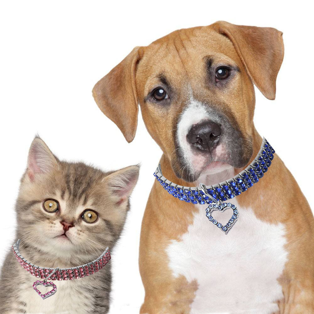 Heart-Shaped Pet Necklace and Collar Accessory