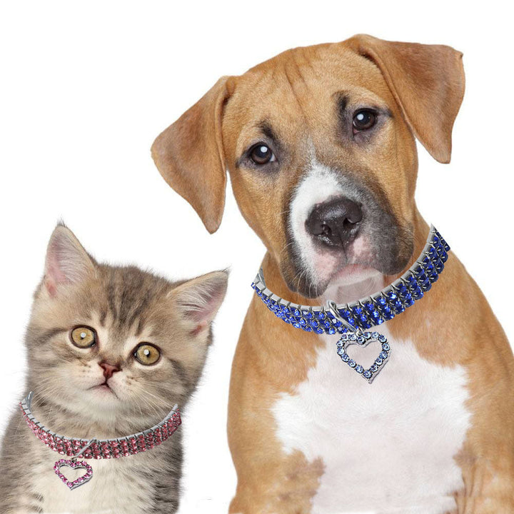 Heart-Shaped Pet Necklace and Collar Accessory