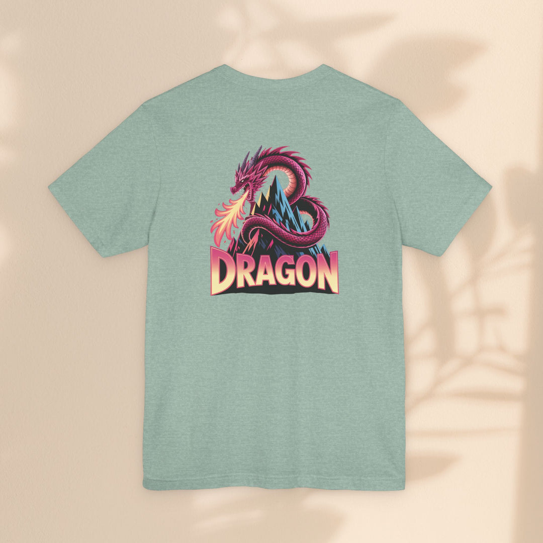 Dragon Graphic Tee, Unisex T-Shirt, Fantasy Shirt, Gift for Gamers, Dragon Lovers Shirt, Casual Wear, Unique Apparel