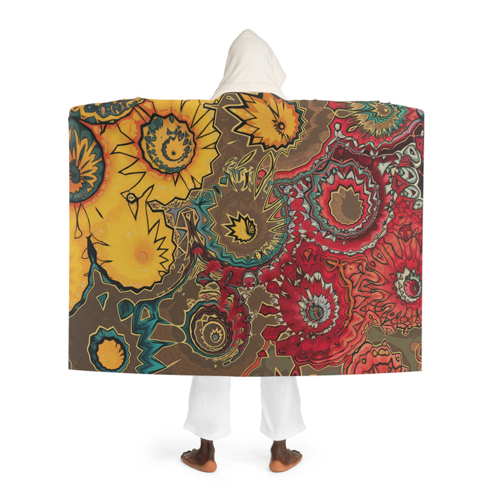 Hooded Sherpa Fleece Blanket