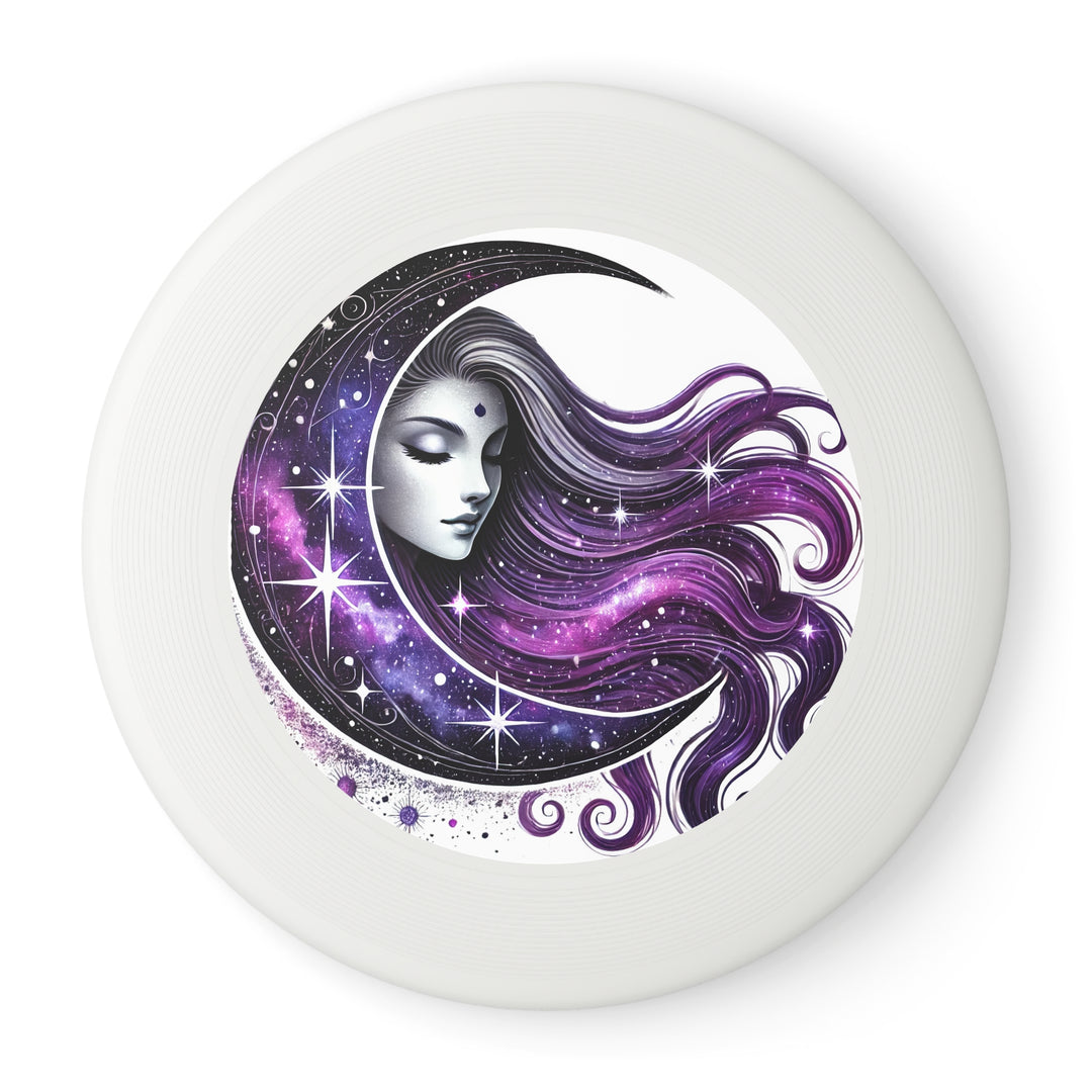 Moon Goddess Cosmic Art Frisbee – Dreamy Galaxy Flying Disc for Outdoor Fun & Gifts