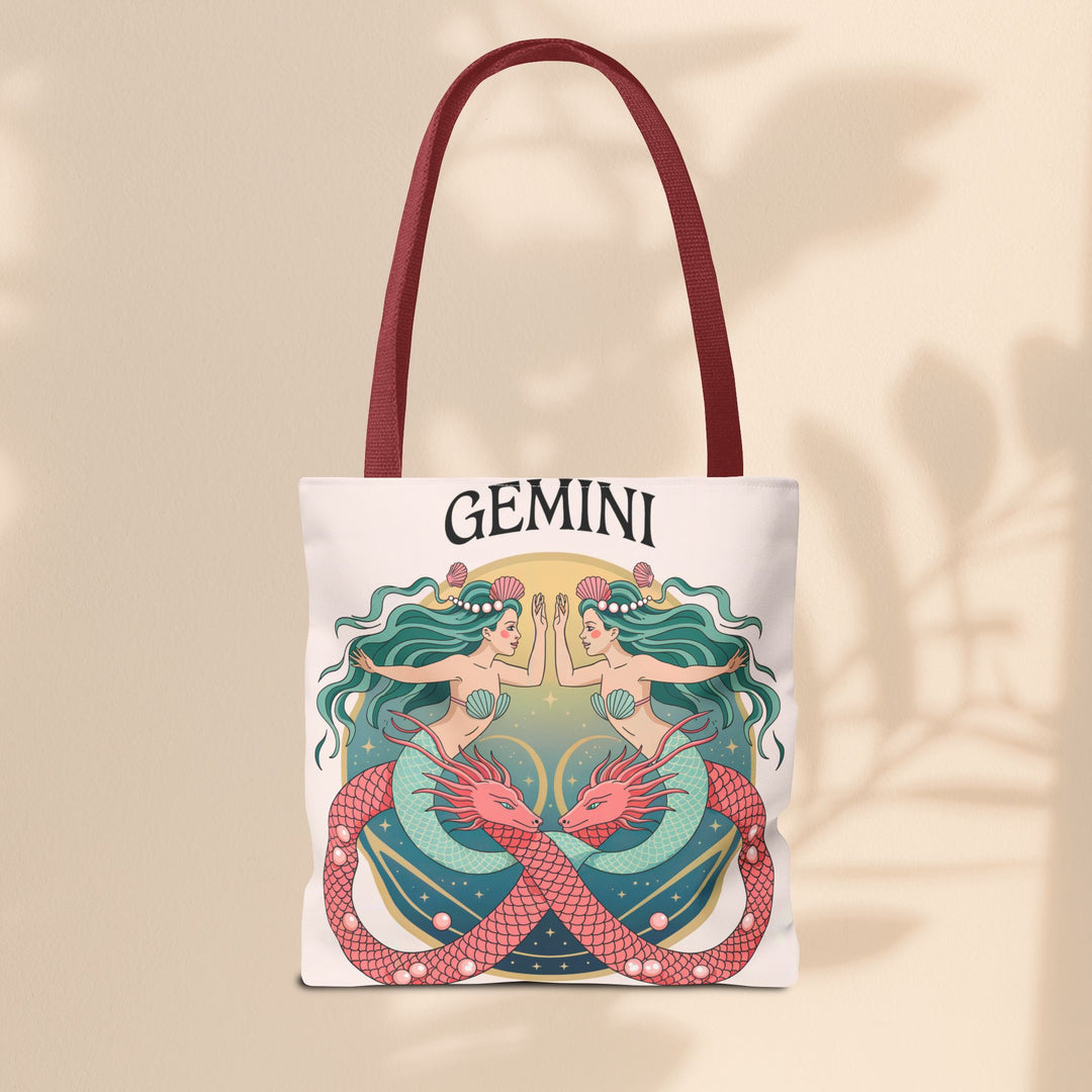 Gemini Zodiac Tote Bag, Astrological Bag, Personalized Gift, Astrology Lover, Horoscope Accessory, Birthday Present