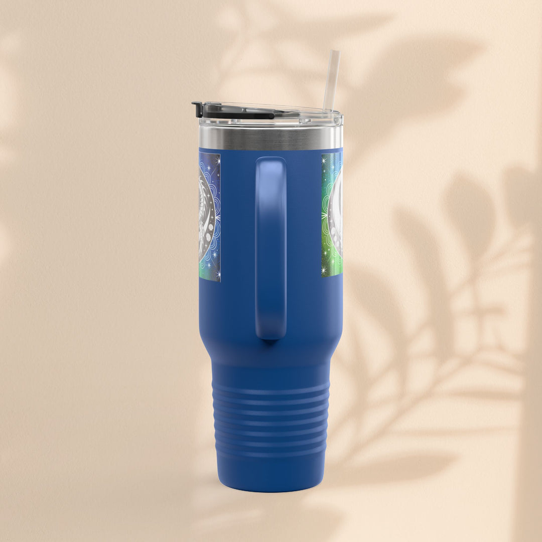 Galaxy Dragon Insulated Travel Mug - 40oz Eco-Friendly Water Bottle, Perfect for Camping, Road Trips, Gifts for Him/Her, Motivational Cup