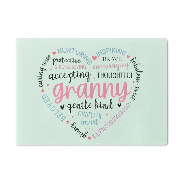 Heartfelt Granny Cutting Board - Inspirational Gift for Grandmothers