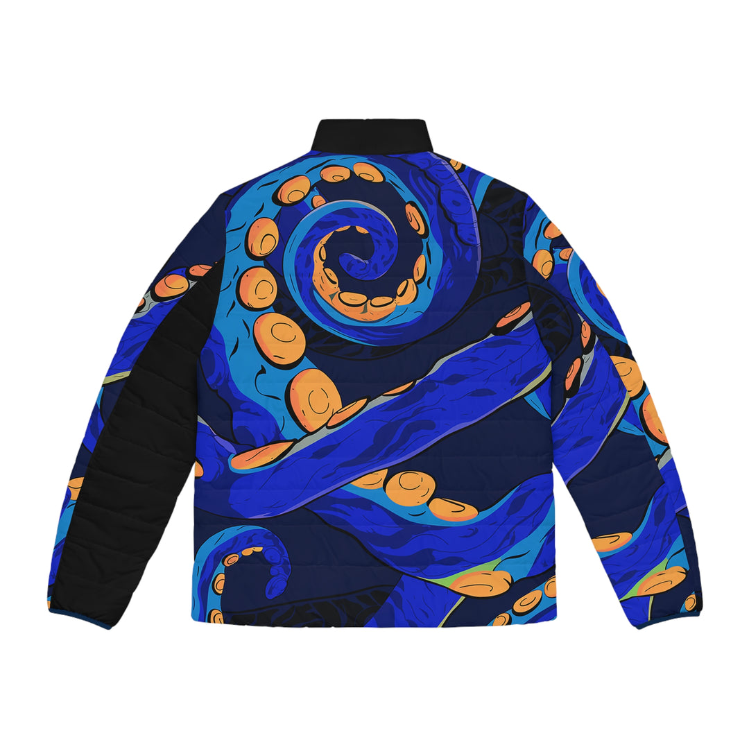 Men's Puffer Jacket - Octopus Delight