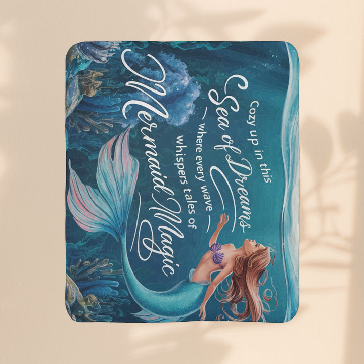 Fleece Sherpa Blanket - Mermaid Magic