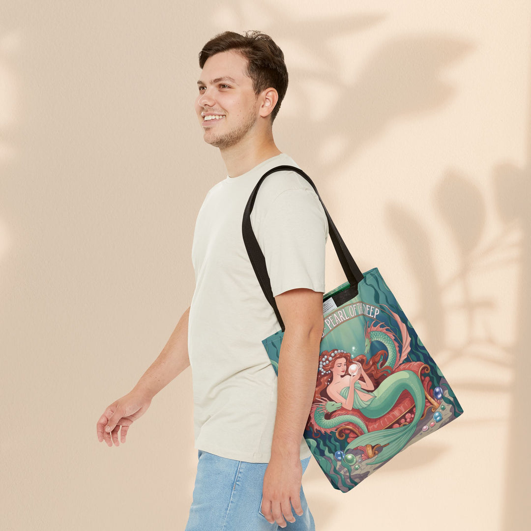 Taurus Mermaid Tote Bag, Taurus Zodiac, Ocean Lover Gift, Beach Accessory, Astrology Decor, Unique Shopping Bag