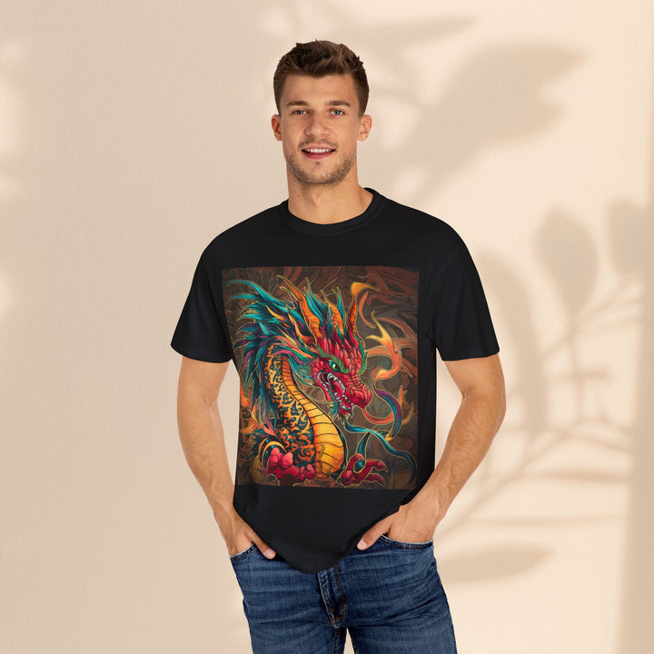 Unisex Garment-Dyed T-shirt - Fire Dragon