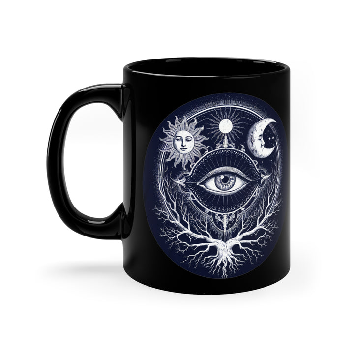 Black Coffee Mug, 11oz - Sacred Eye