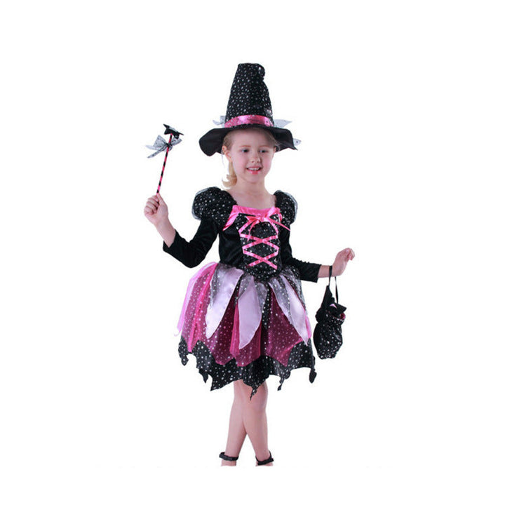Girls’ Halloween Witch Costume – Toddler & Kids Cosplay Outfit