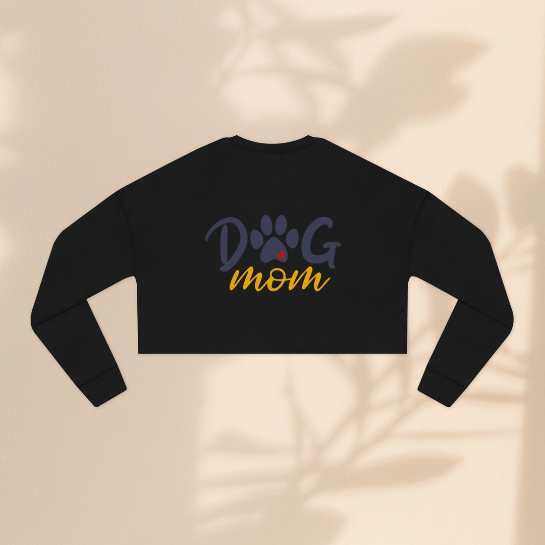 Dog Mom Cropped Sweatshirt - Perfect Gift for Dog Lovers