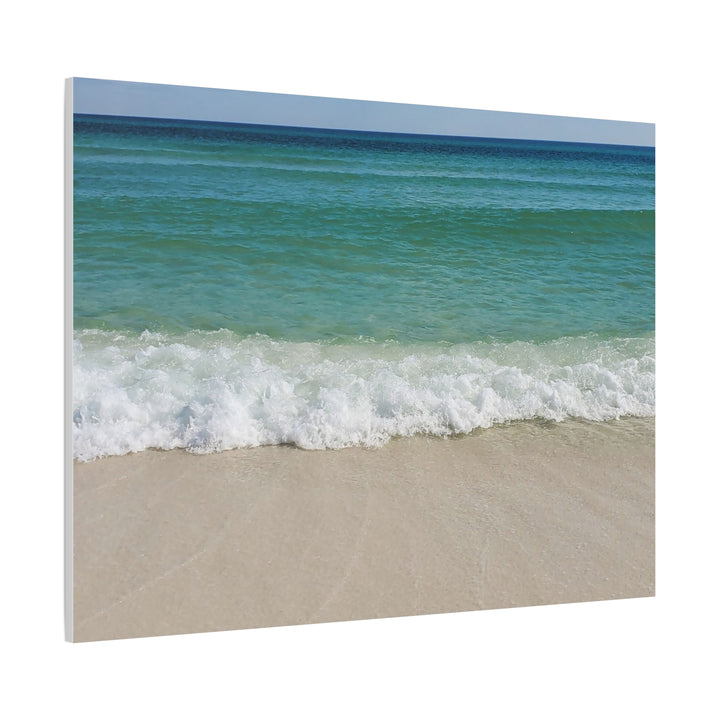 Beach Waves Matte Canvas Print – 1.25-Inch Stretched Seascape