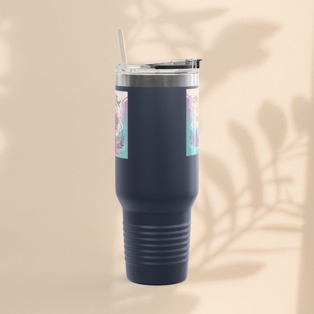 Magical Mermaid Fuel Insulated Travel Mug | 40oz Fantasy Drinkware for Beach Lovers, Gifts for Her