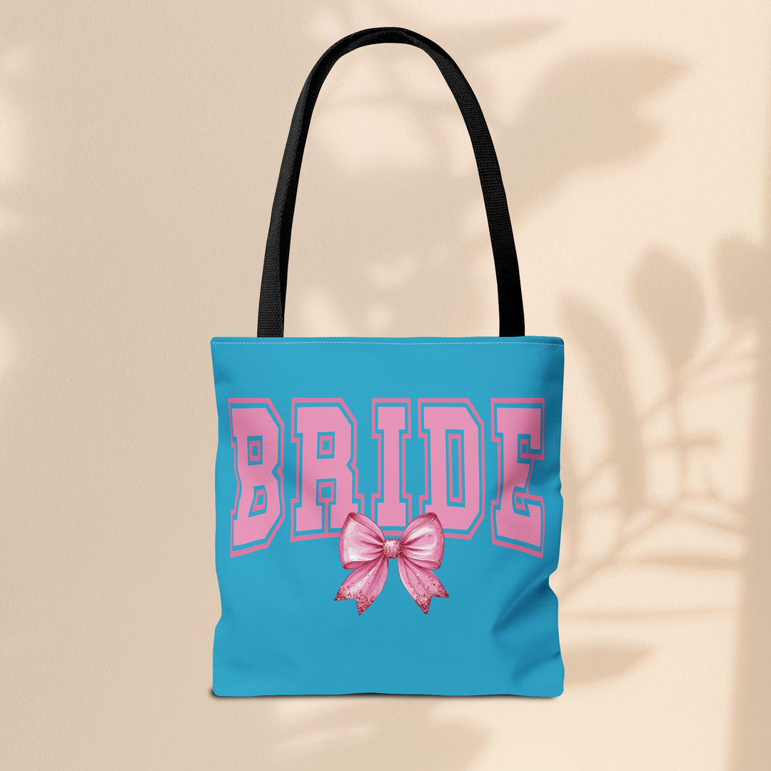Bride Tote Bag with Bow | Bridal Shower Gift, Wedding Essentials, Bachelorette Party Accessory, Gift for Bridesmaids