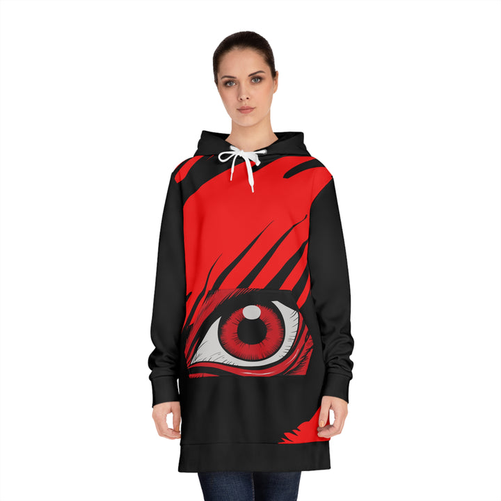 Women's Hoodie Dress - Red Eye