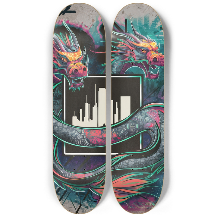 2 Skateboard Series Art - Dragon City