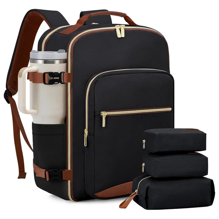 Travel Carry-On Luggage Set with 3 Organizer Pouches