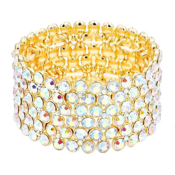Bubble Stone Stretch Evening Bracelet