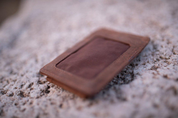 Leather Money Clip Wallet | Minimalist Magnetic Front Pocket Wallet