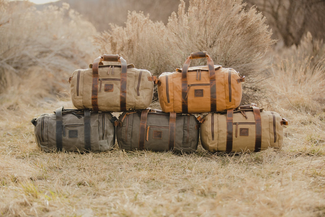 25L Waxed Canvas Duffel Bag | Iliamna Wide Mouth Travel Bag