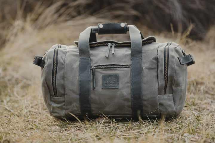25L Waxed Canvas Duffel Bag | Iliamna Wide Mouth Travel Bag
