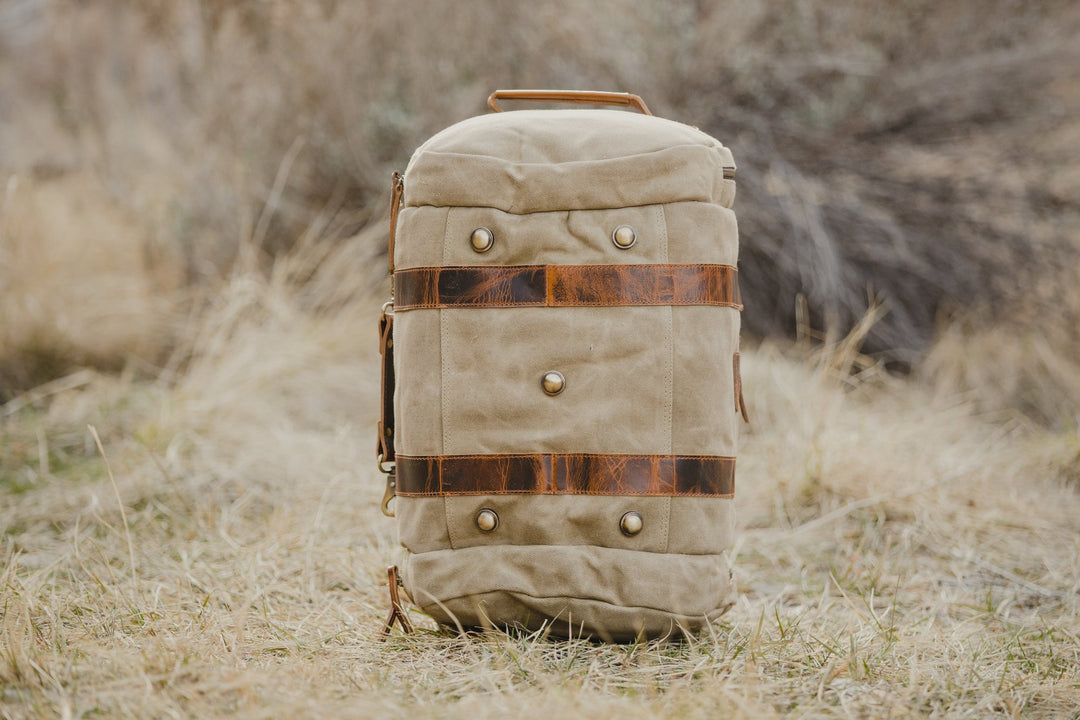 25L Waxed Canvas Duffel Bag | Iliamna Wide Mouth Travel Bag