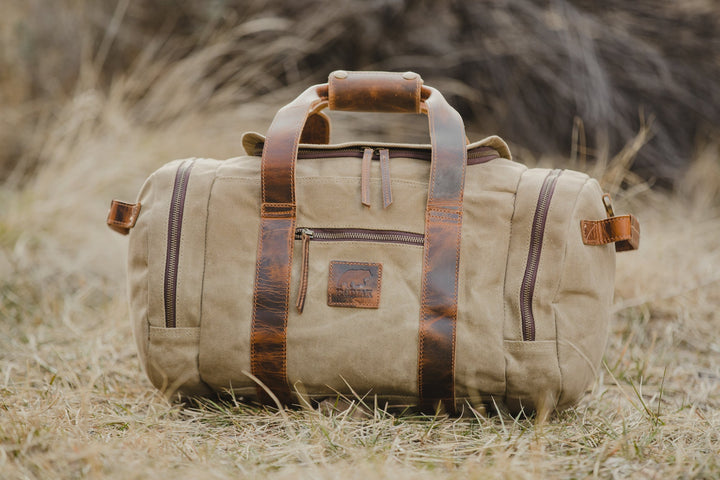25L Waxed Canvas Duffel Bag | Iliamna Wide Mouth Travel Bag