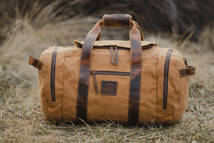 25L Waxed Canvas Duffel Bag | Iliamna Wide Mouth Travel Bag