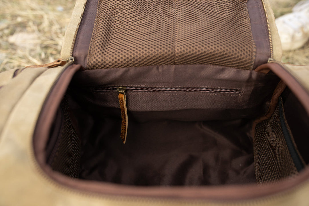 25L Waxed Canvas Duffel Bag | Iliamna Wide Mouth Travel Bag