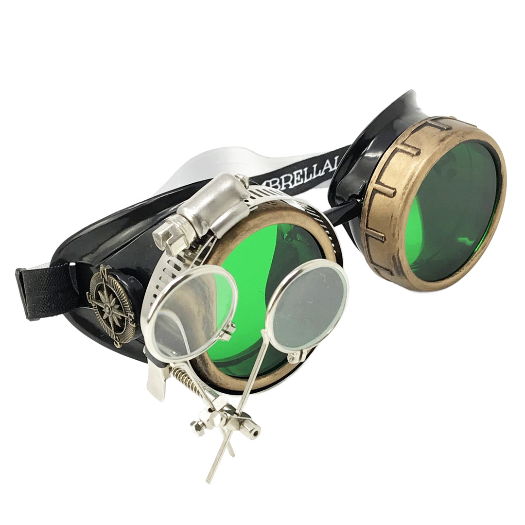 Handmade Victorian Steampunk Goggles  – Multiple Lens Colors