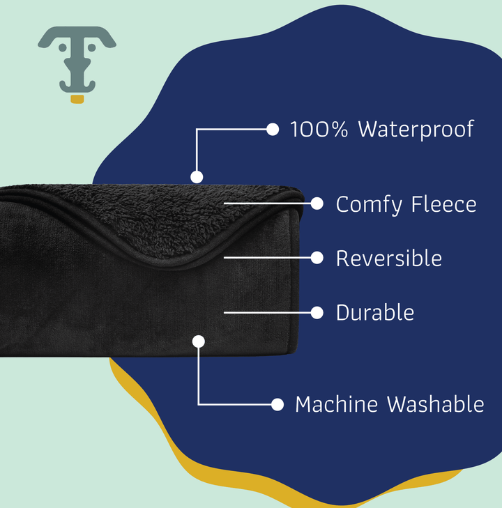 Waterproof Pet Blanket | Soft Sherpa Throw for Dogs & Cats