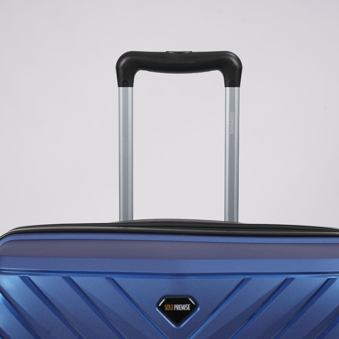 Blue Hardcase Roller Luggage Set – 3-Piece Travel Suitcase Collection