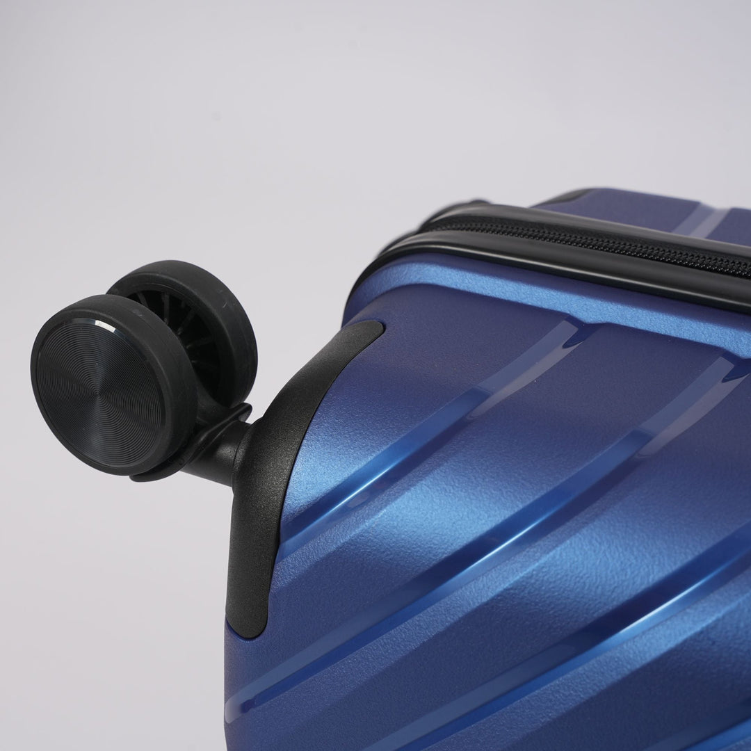Blue Hardcase Roller Luggage Set – 3-Piece Travel Suitcase Collection