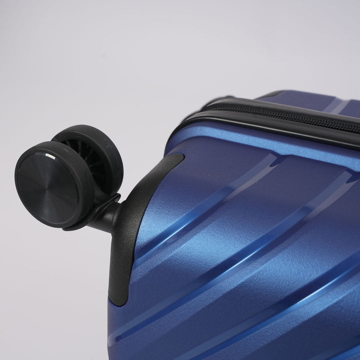 Blue Hardcase Roller Luggage Set – 3-Piece Travel Suitcase Collection