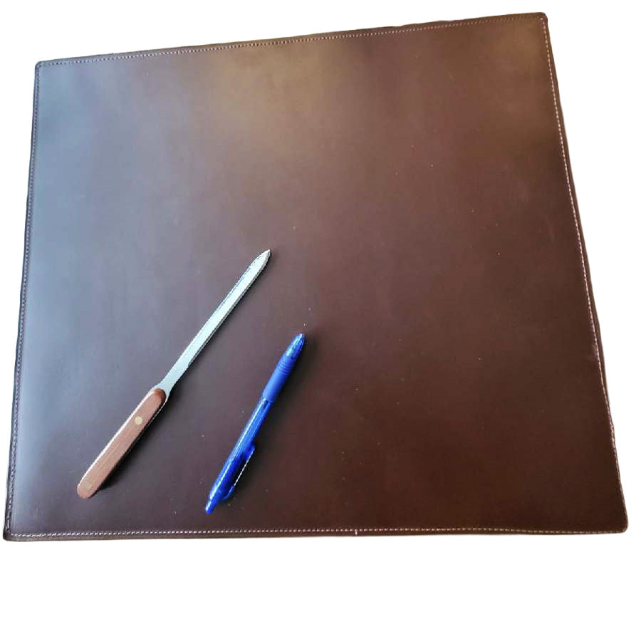 Top Grain Leather Desk Pad | Handmade Office Desk Blotter