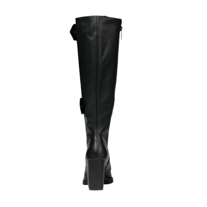 Michaela V Aspen Marta Black Italian Leather Boots