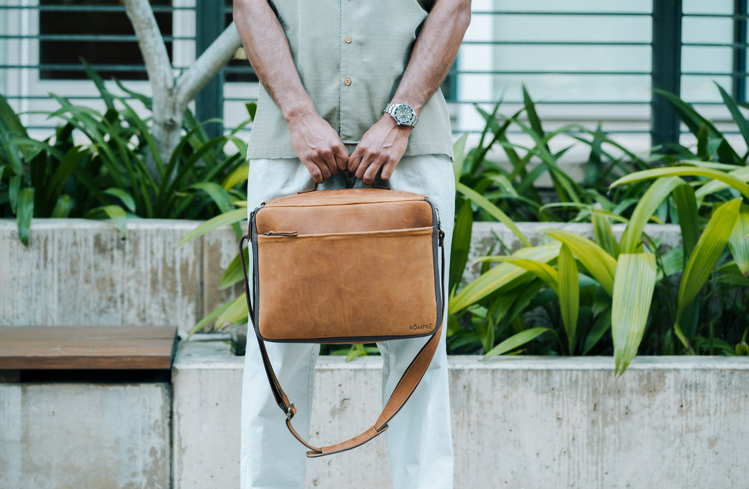 Leather CPAP Travel Bag | Full Grain Leather Travel Case