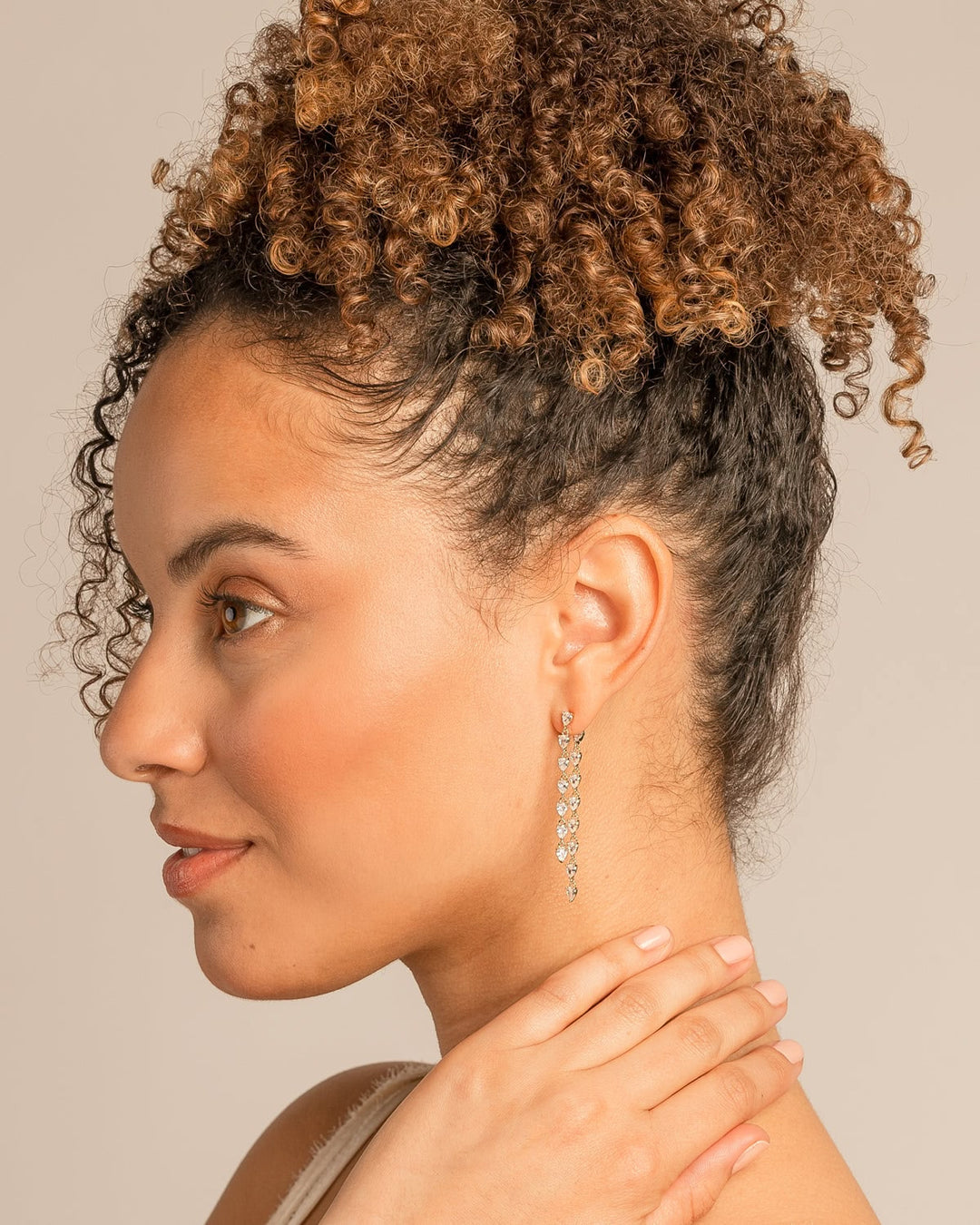 By My Side Pear Cut Chandelier Earrings – Bridesmaid Gift