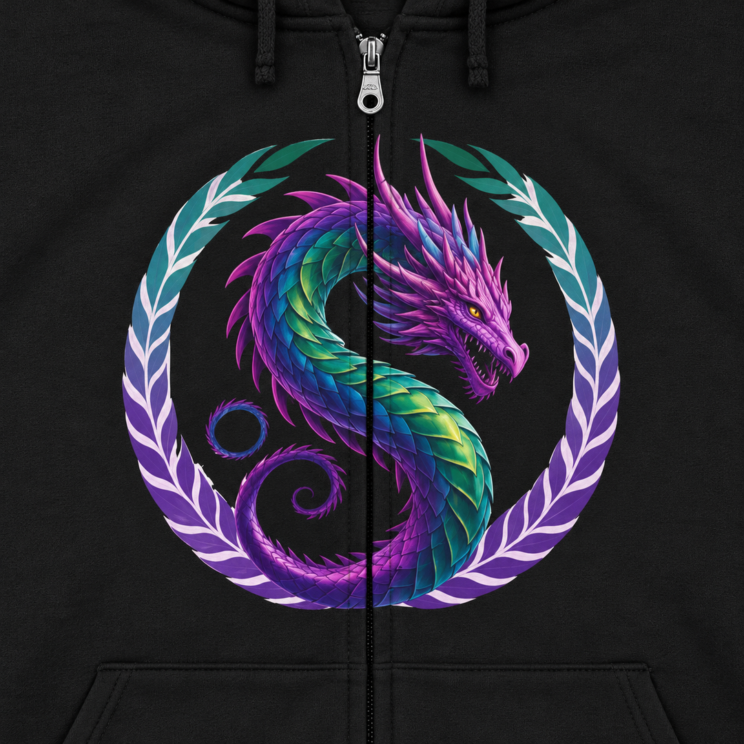 Dragon's Heart - Unisex Heavy Blend™ Full Zip Hooded Sweatshirt