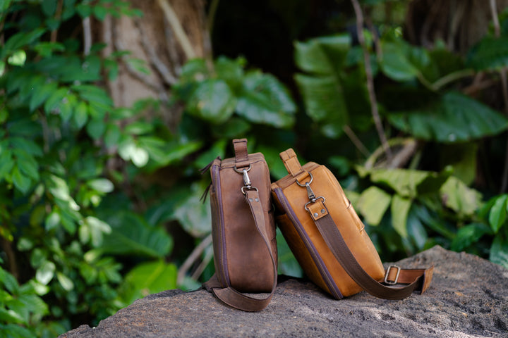 Leather CPAP Travel Bag | Full Grain Leather Travel Case