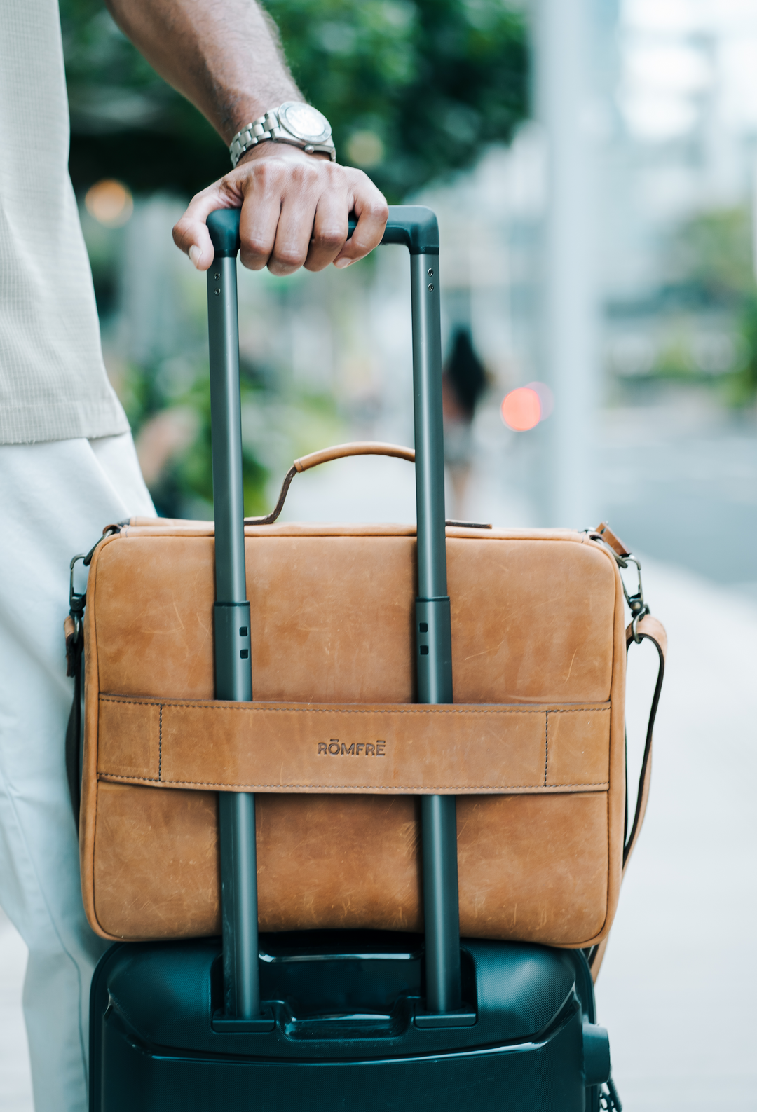 Leather CPAP Travel Bag | Full Grain Leather Travel Case