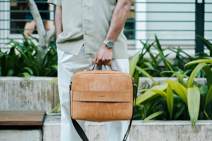 Leather CPAP Travel Bag | Full Grain Leather Travel Case