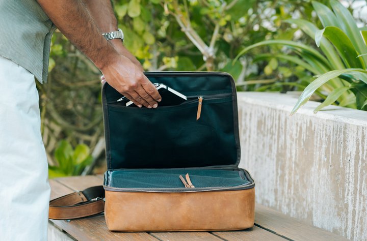 Leather CPAP Travel Bag | Full Grain Leather Travel Case