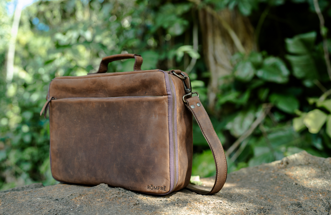 Leather CPAP Travel Bag | Full Grain Leather Travel Case