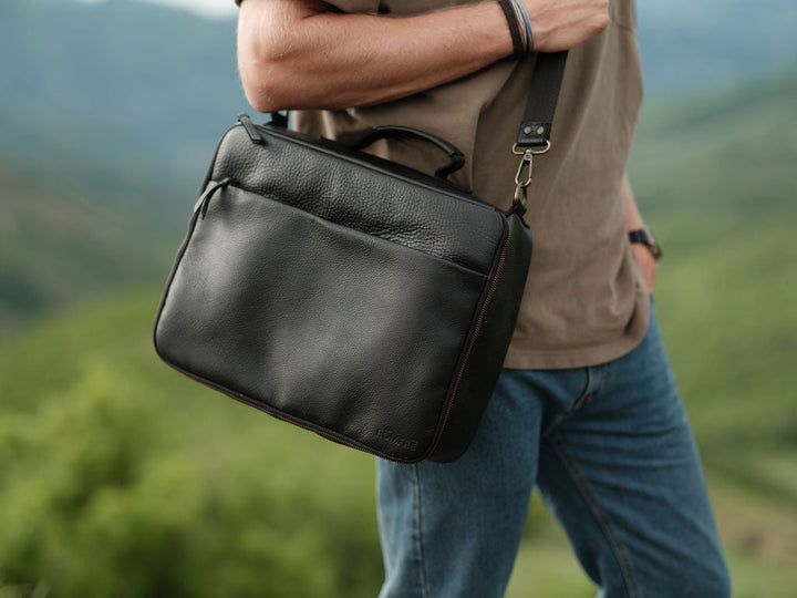 Leather CPAP Travel Bag | Full Grain Leather Travel Case