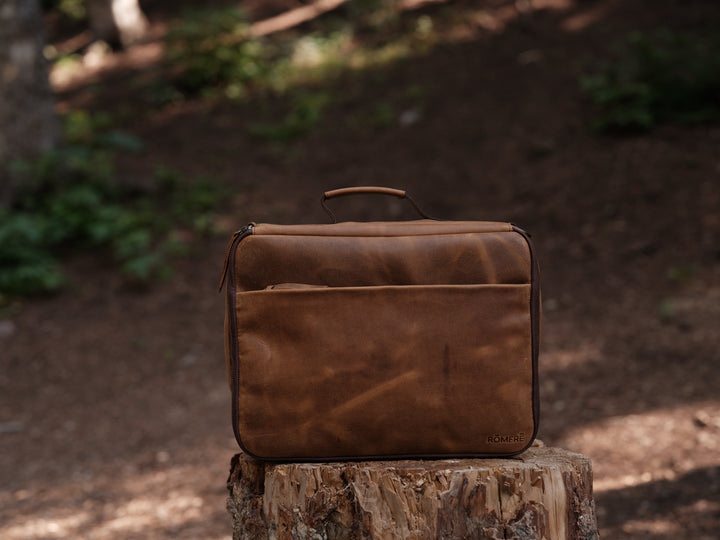 Leather CPAP Travel Bag | Full Grain Leather Travel Case